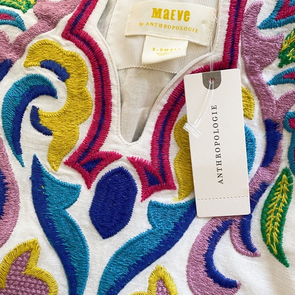 Anthropologie Olympia Embroidered Tunic Dress - Picture 5 of 6